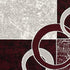 10' Red And White Abstract Runner Rug